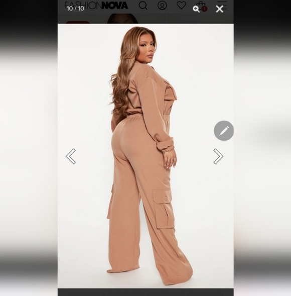 🍂🍁NWT FASHION NOVA 3X JUMPSUIT - Picture 3 of 6